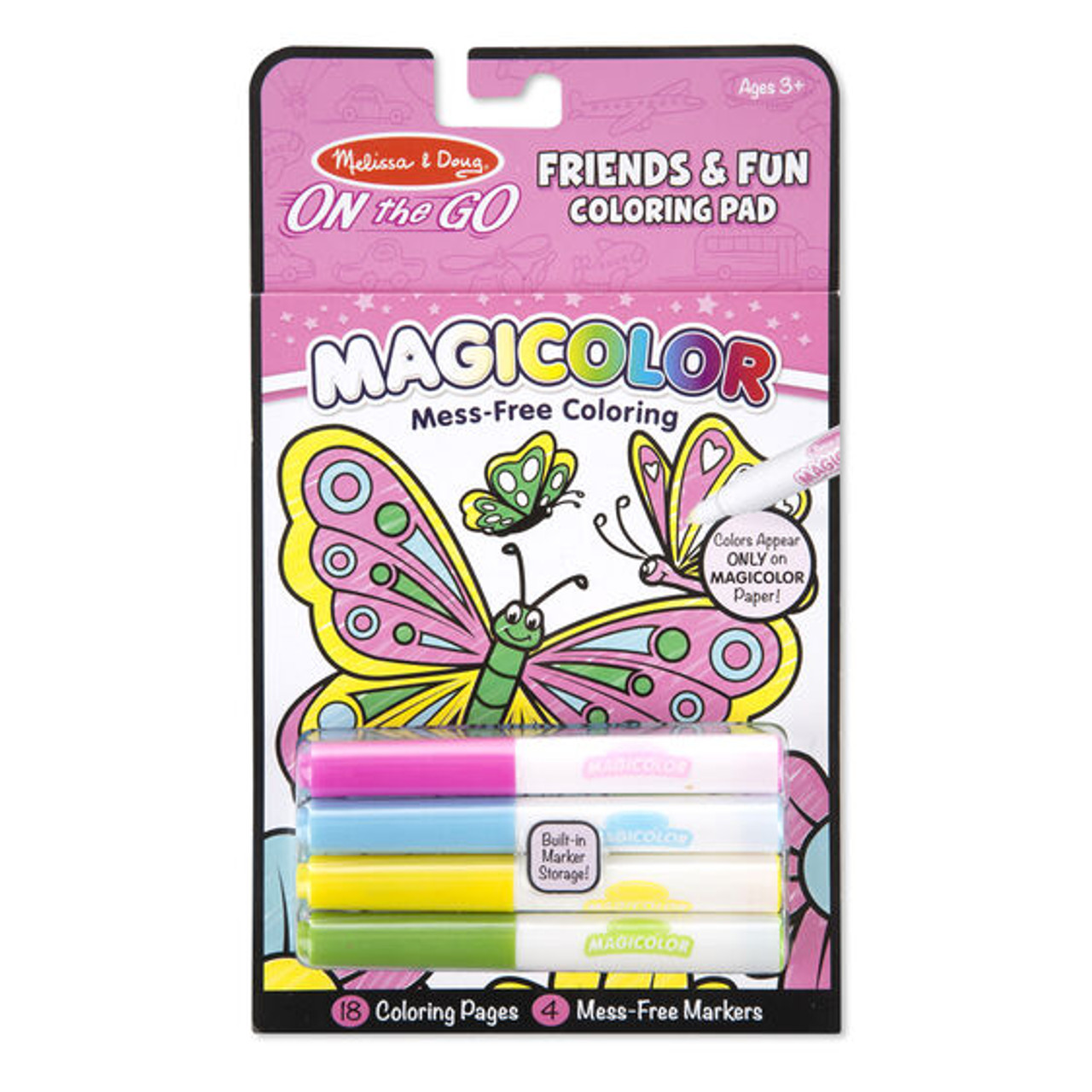 Melissa & Doug Magic-Pattern Kids' Pets Marker Coloring Pad On the Go  Travel Activity 