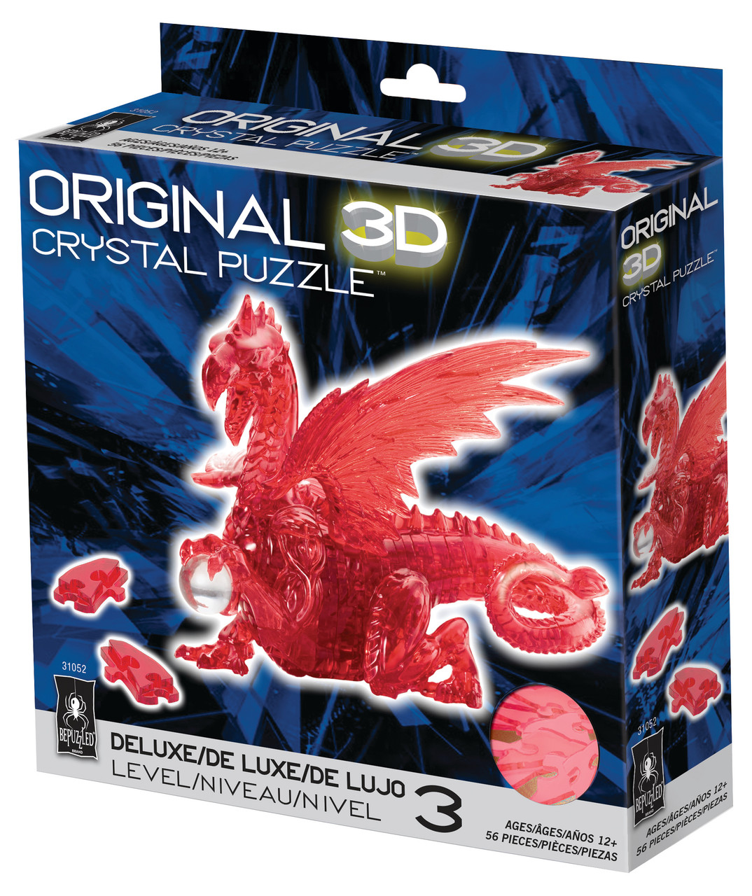 Dragon Red Crystal 3D Puzzle - Board Game Barrister