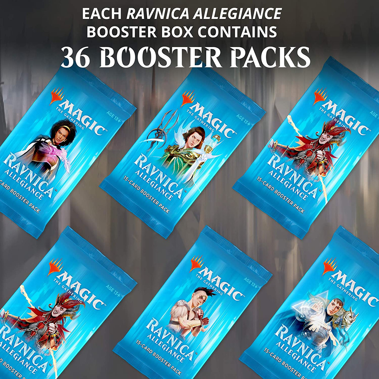 rna booster box 6 (Six) Booster Packs of Magic: The Gathering: Ravnica Allegiance (6 Pack