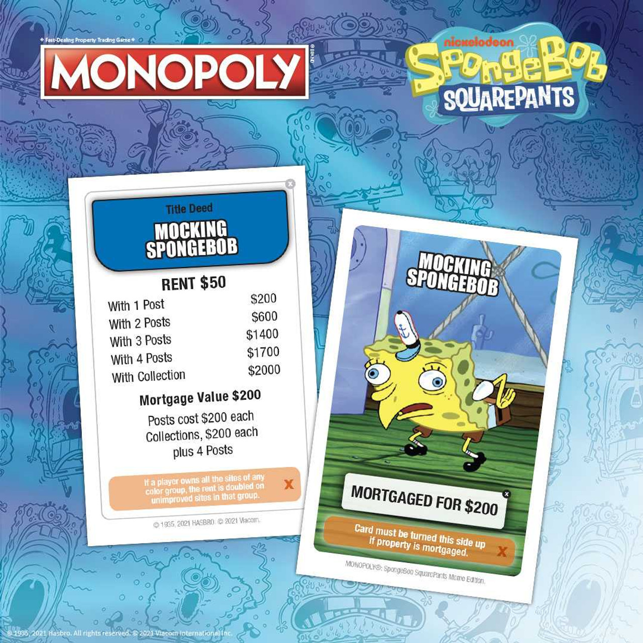 Spongebob Squarepants Meme Monopoly Board Game Barrister