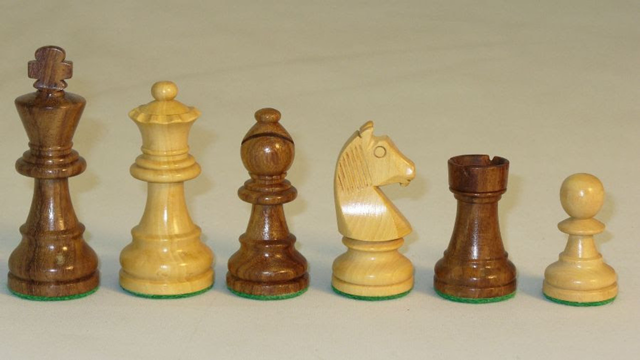 Chess Pieces German Knight | Staunton | 95 mm | Boxwood & Acacia