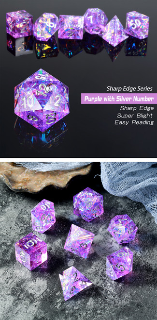 Nebula Sharp Edge Dice Set