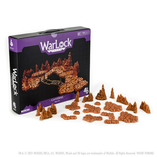 Warlock packaging showing potential lay out, and individual pieces.