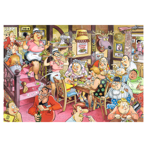 A diner during Sunday Lunch