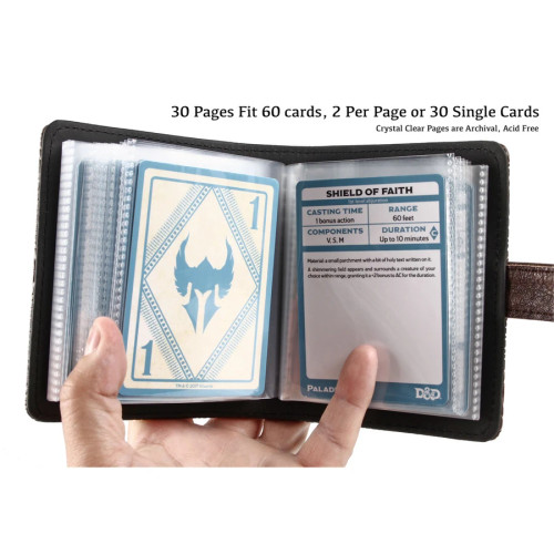 Spell Card Book: Dragon Edition: 30 pages to fit 60 cards