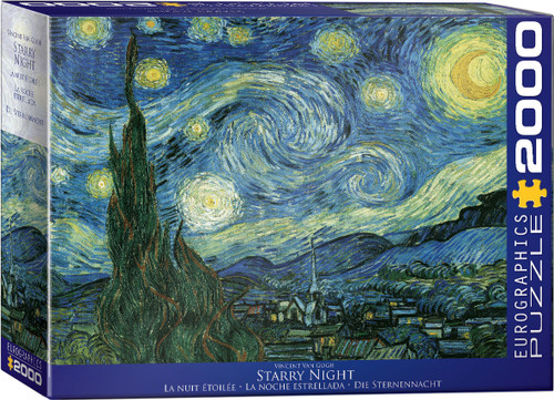 Starry Night, Van Gogh 2000pc front of puzzle box