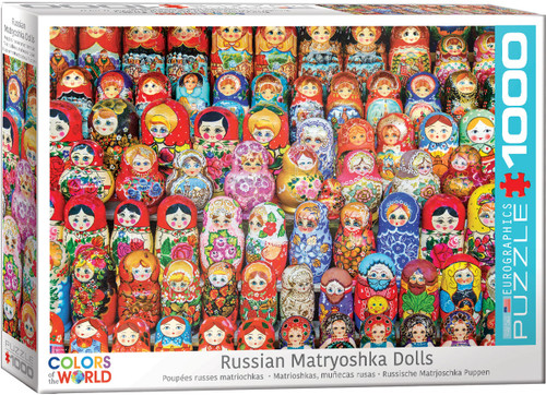 Russian Matryoshkas Dolls 1000pc front of puzzle box