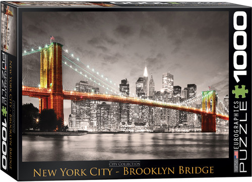 New York Brooklyn Bridge 1000pc front cover of puzzle