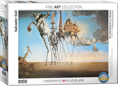 The Temptation of St. Anthony, Dali  front cover of puzzle