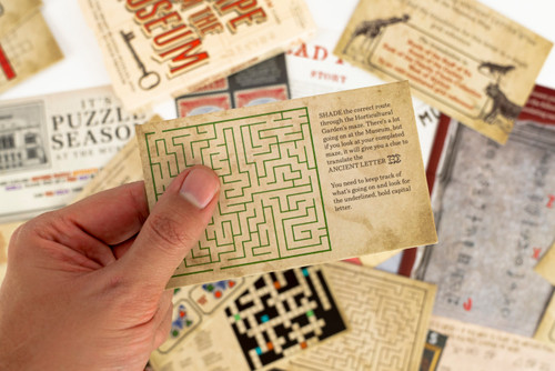 A maze card