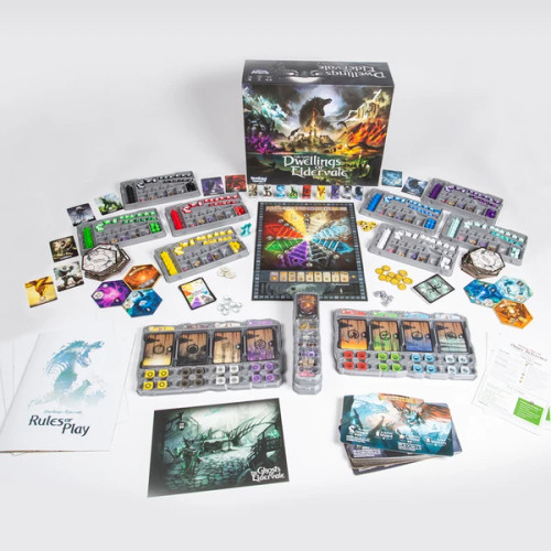 Dwellings of Eldervale, 2nd Edition game components 