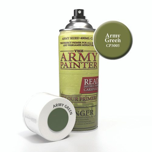 Spray can of Colour Primer: Army Green