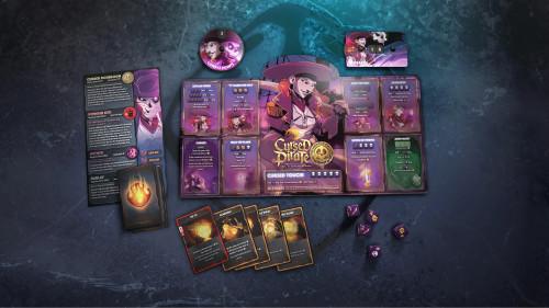 Cursed Pirate game components 