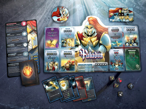 character and game components for Paladin