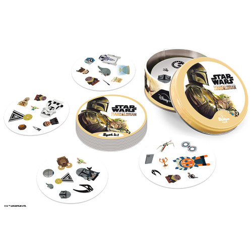 Sample cards and holding tin