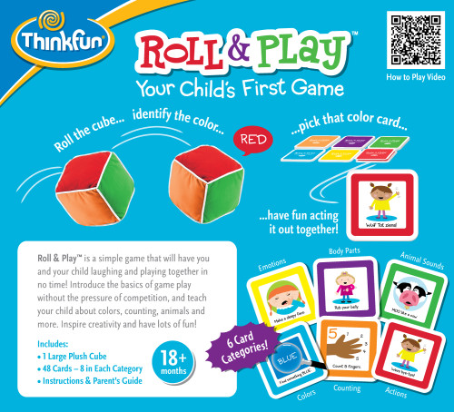 Roll & Play Child's First Game back of box