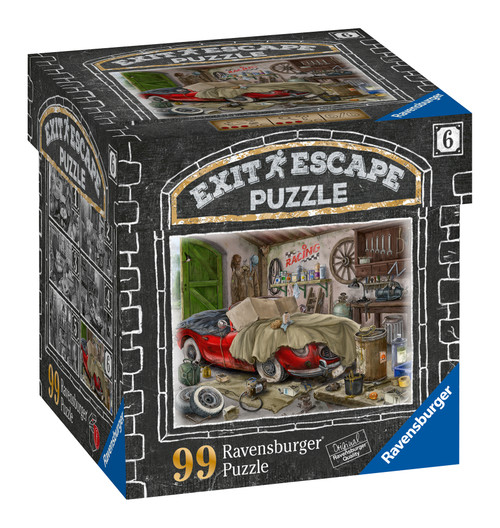 Garage 99pc– Exit Escape Puzzle product front, cube packaging