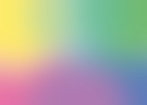 Close up of Krypt Gradient, slow merge of pink, blue, green and yellow. 