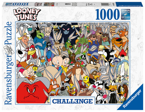 Looney Tunes - front of puzzle box, white box