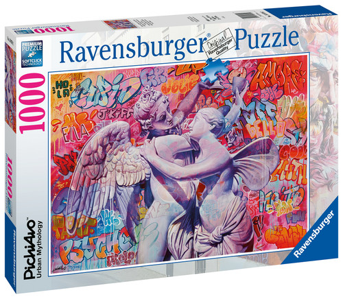 Cupid and Psyche in Love 1000pc front of puzzle box, white box