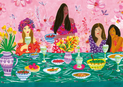 Close up of Ladies' Brunch puzzle 