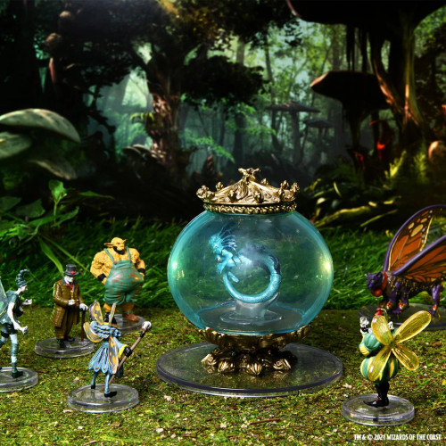 Witchlight Carnival Premium Set - Dungeons & Dragons Miniatures in an artistic setting 
