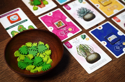 Verdant close up of tree tokens 
