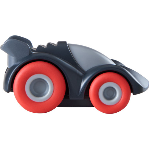 Kullerbu Black Racer-black car red wheels- side view