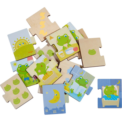 Mr. Froggy's Day Matching Game- pile of tiles