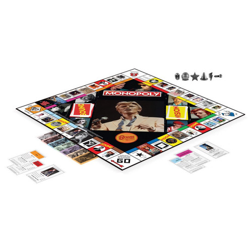 David Bowie Monopoly game set up