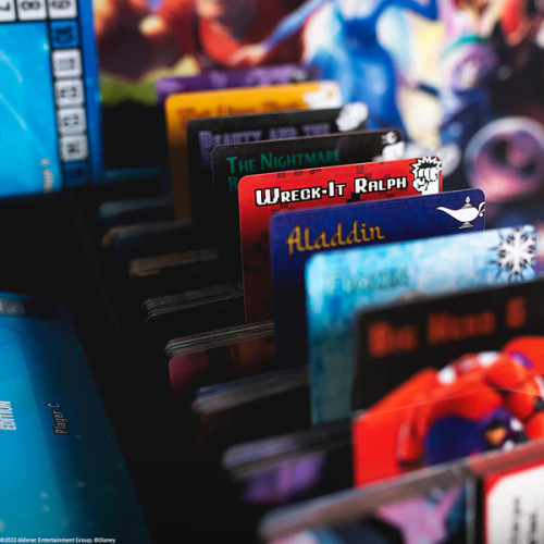 Close up of game components 
