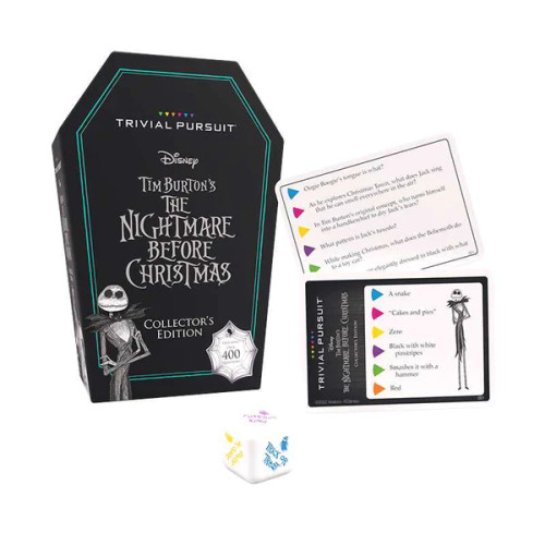 Trivial Pursuit: The Nightmare Before Christmas Collector's Edition box and sample cards