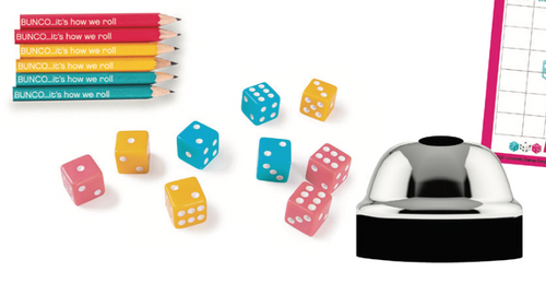 Bunco Part in a Box game components