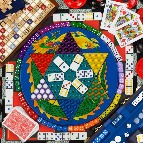 It's All Fun and Games - classic games like dominos, scrabble, Chinese checkers and deck cards 