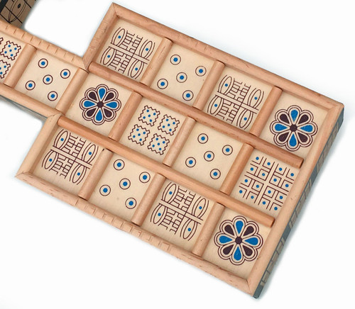 The Game of UR playing board