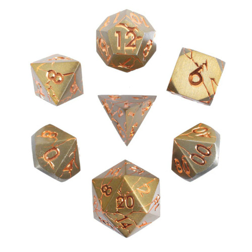 7pc RPG Set - Elessia - Wish Song with Gold – Die Hard Dice