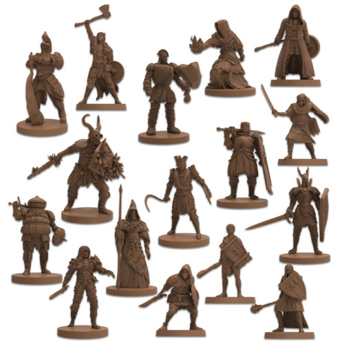 Collection of brown miniatures 
