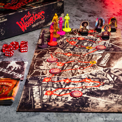 The Warriors: Come Out to Play game set up close up. 