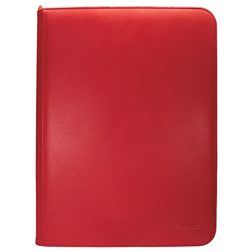 PRO-Binder Red–Vivid 9-Pocket Zippered
