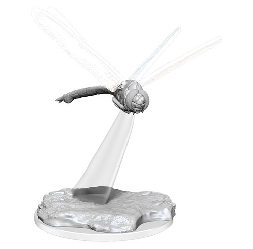 Giant Dragonfly—D&D Nolzur's Marvelous Miniatures W16 - clear wings on a clear stand