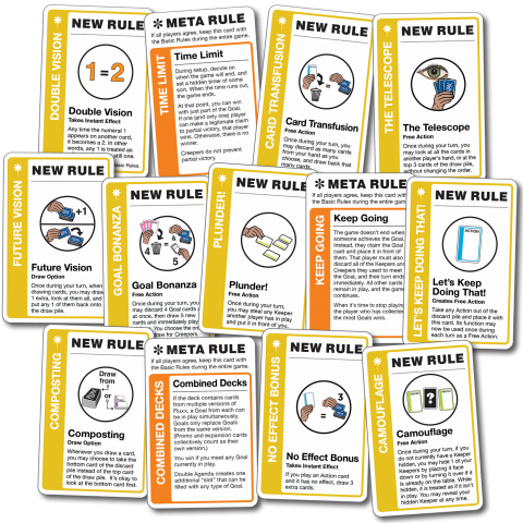 Fluxx: More Rules Expansion sample cards