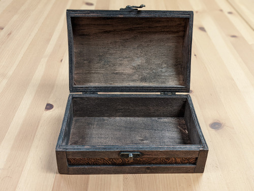 Large Flower Dice Chest  open