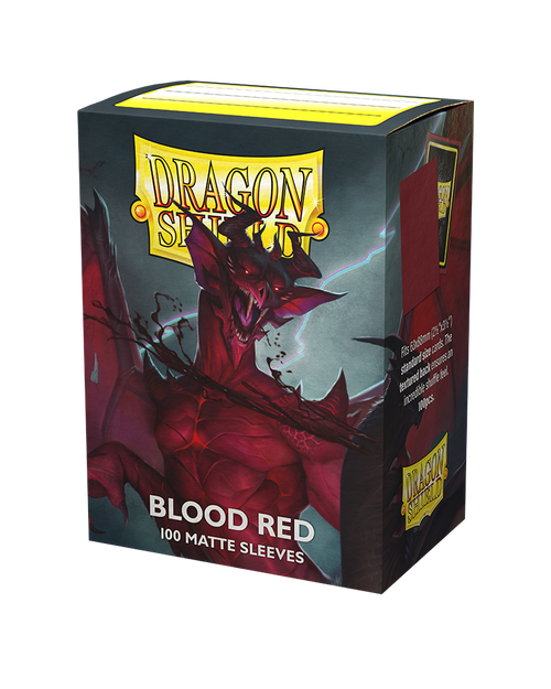  Blood Red Matte Dragonshields (100)- product box cover