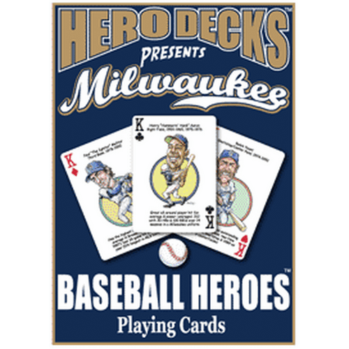 Milwaukee Brewers Hero Deck playing card product cover featuring the King cards 