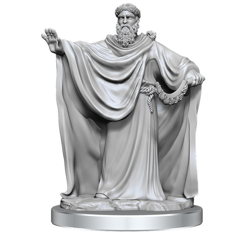 Robed man with arms out stretched