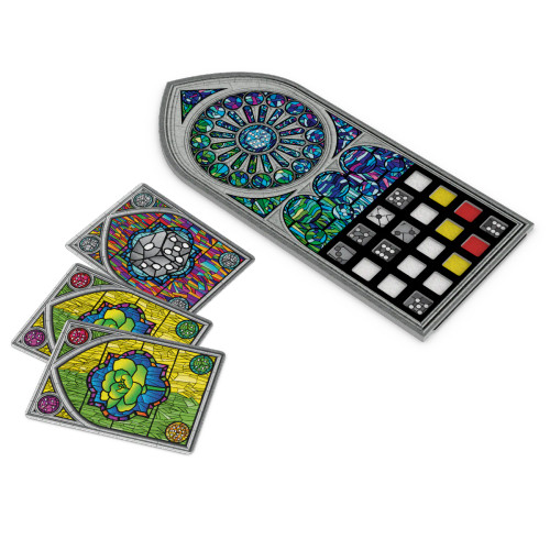  Sagrada: Glory Expansion game components- stain glass cards 