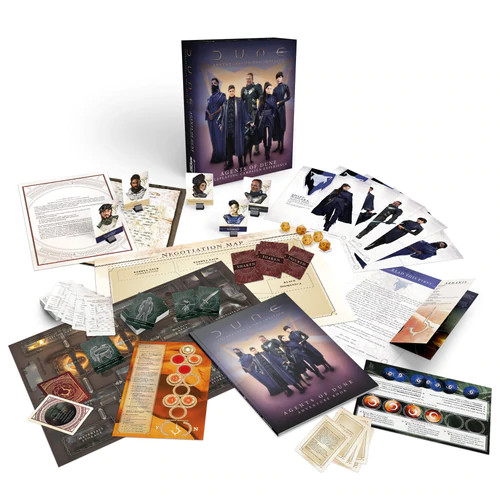 Dune RPG: Agents of Dune Campaign Box Set components