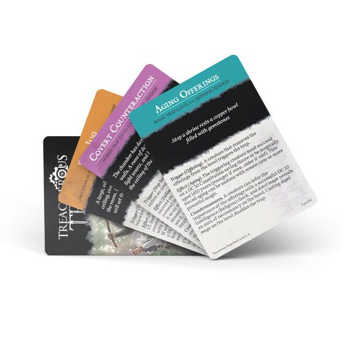 Treacherous Trap Deck, Levels 1-4–D&D 5E sample cards