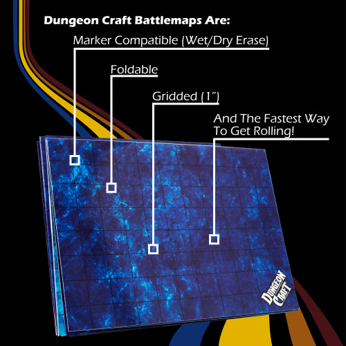 Bulleted Marker compatible, gridded 1",  foldable, 