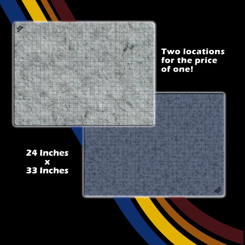 Battlemap: City featuring a grey marble and/ or blue hued gridded map
